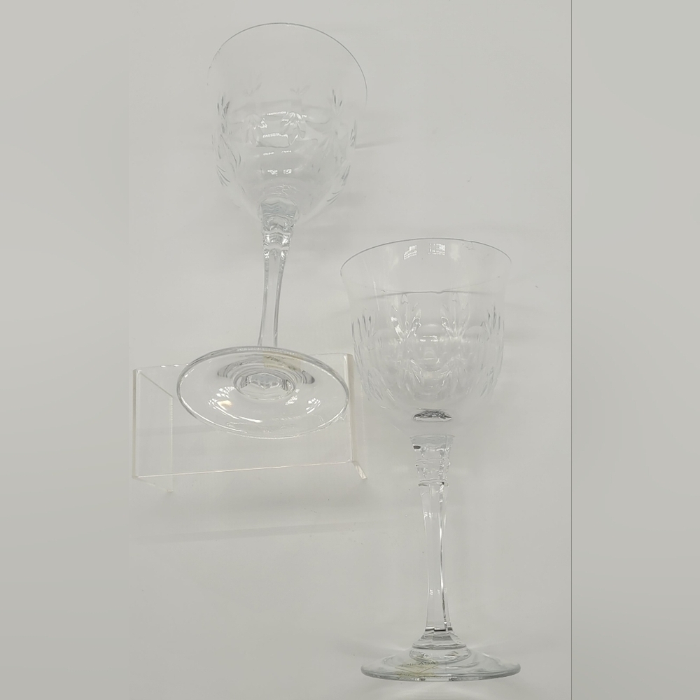 Mikasa Austria Inn Crystal Wine Glasses 8 1/4 set of 2​​​ - Picture 6 of 6